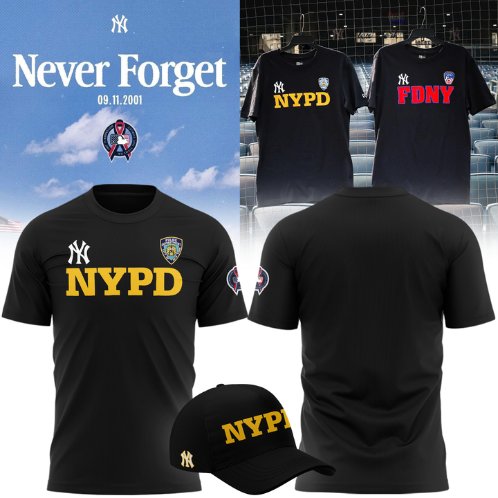 01.New York Yankees x NYPD T-shirt